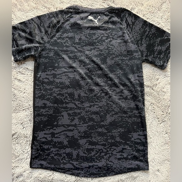 puma Youth Large Boy’s Dri Fit Short Sleeved Black Top, Preloved - Picture 2 of 4